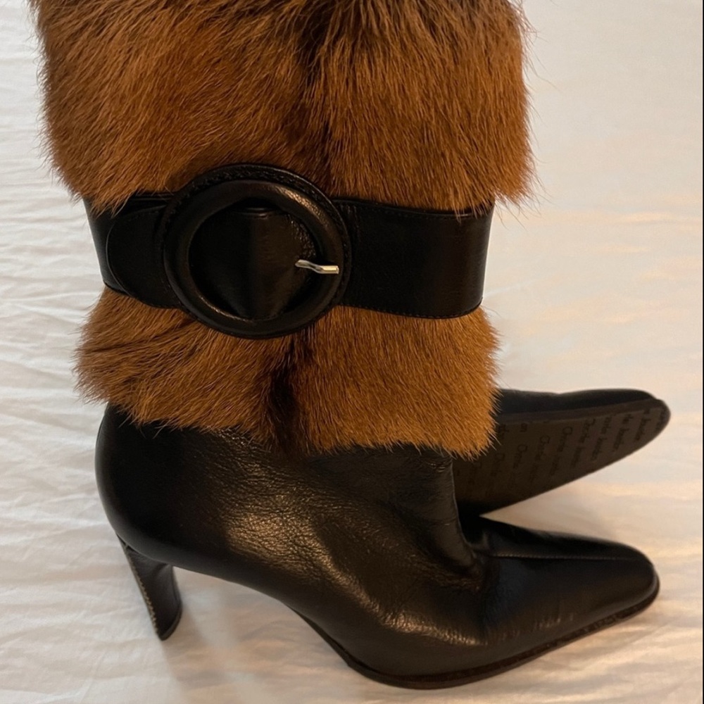 Charles Jourdan Made in France Black Boots